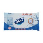 دستمال مرطوب پاک کننده آنتی باکتریال 20 عددی تنو