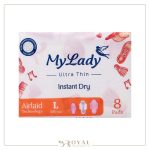 نواربهداشتی الترا همیشه خشک فوق العاده نازک سایز لارج 8 عددی ـ مای لیدی - Image 3