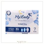 نواربهداشتی الترا همیشه خشک فوق العاده نازک سایز ایکس لارج 7 عددی ـ مای لیدی - Image 3