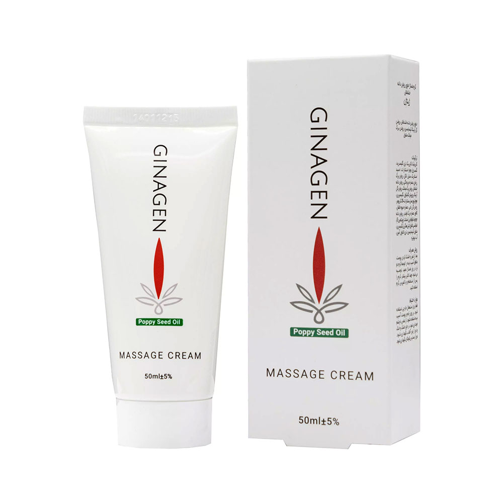 18010-00 کرم ماساژ ضد درد حاوی روغن خشخاش 50 میل ـ ژیناژن - Image 1