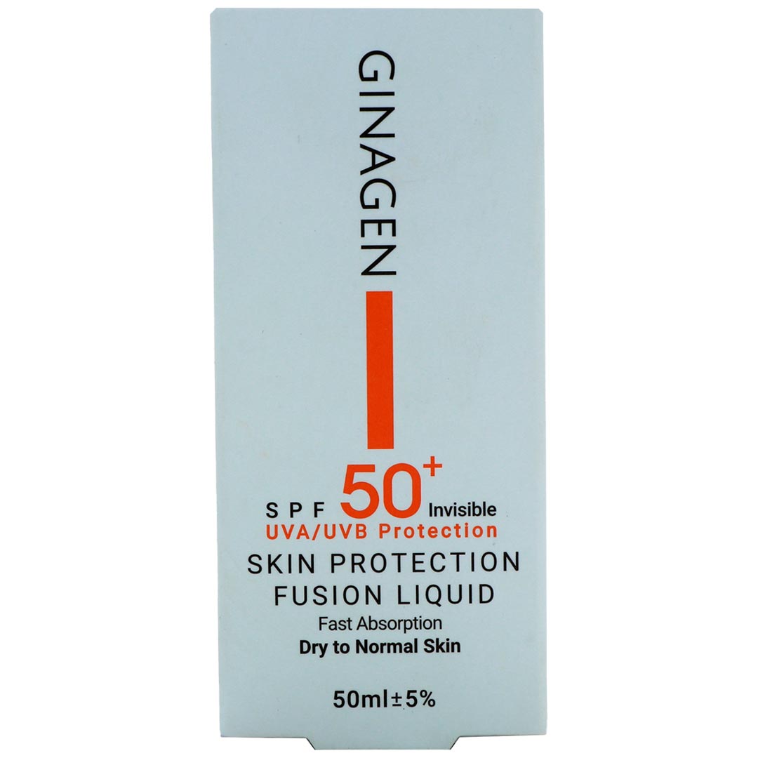 18018-00 کرم ضد آفتاب بی رنگ پوست خشک و نرمال اس پی اف 50 50 میل ـ ژیناژن - Image 1