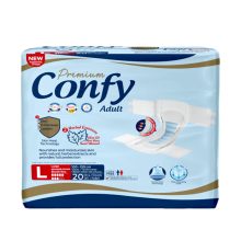 پوشک بزرگسال پریمیوم سایز لارج 20 عددی ـ کانفی