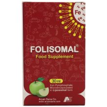 فولیزومال قطره خوراکی با طعم سیب 30 میل آریان سنا آهن لیپوزومال