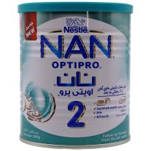 نان اوپتی پرو-2 پودر خوراکی 400 گرم نستله شیر خشک تکمیلی از 6 تا 12 ماهگی