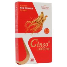 رد جینسینگ قرص 1000 میلی گرم 30 عددی ـ نوژن فارمد/جینسو