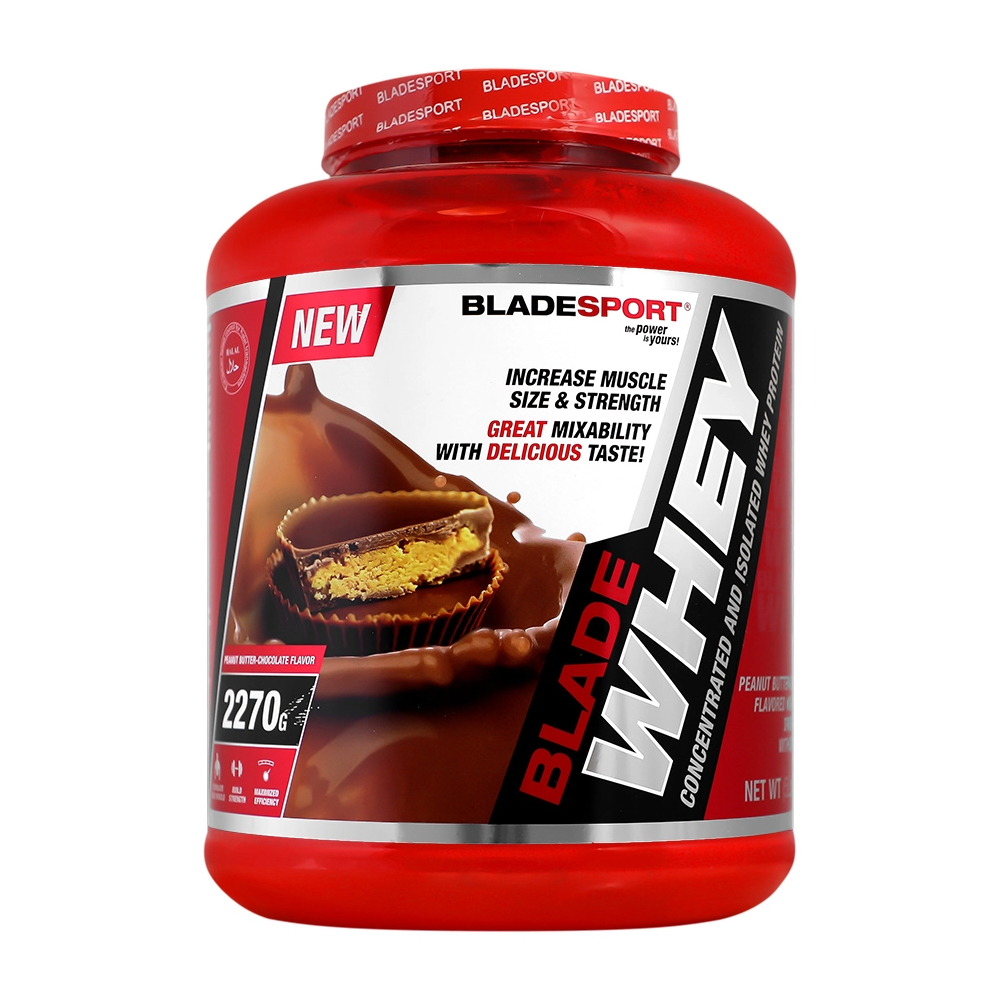 24289-00 وی پودر خوراکی 2270 گرم با طعم کره بادام زمینی شکلات ـ بلید اسپورت - Image 1