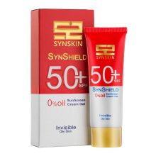 ژل کرم ضد آفتاب اس پی اف 50 بدون چربی بی رنگ 50 میل سان شیلد ـ ساین اسکین