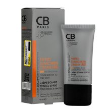 کرم ضد آفتاب رنگی (نچرال بژ)  اس پی اف 50 مناسب پوست مختلط تا چرب 40 میل  ـ سی بی پاریس