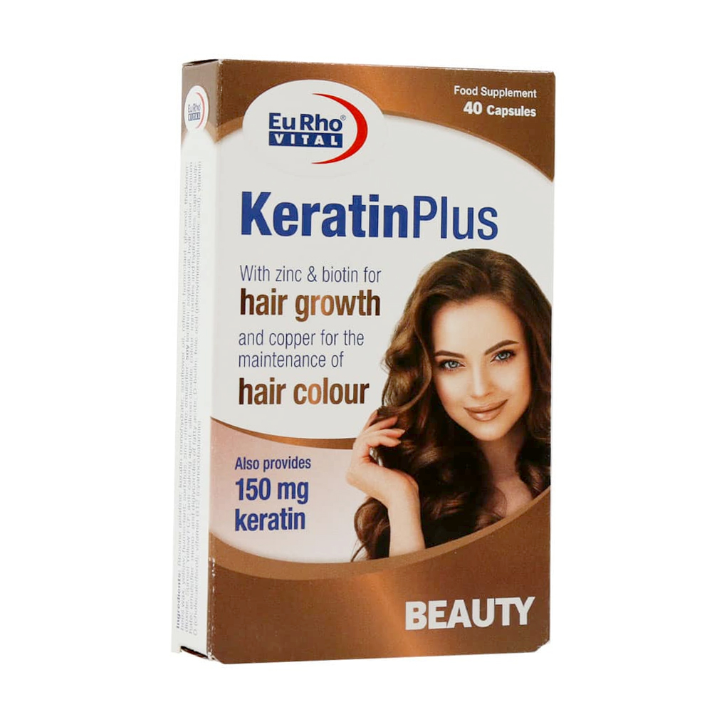 77279-00 کپسول نرم ژلاتینی کراتین پلاس 40 عددی ـ یوروویتال - Image 1