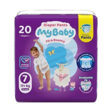 پوشک شورتی پول آپ کانال دار بچه سایز 7 20 عددی ـ مای بیبی