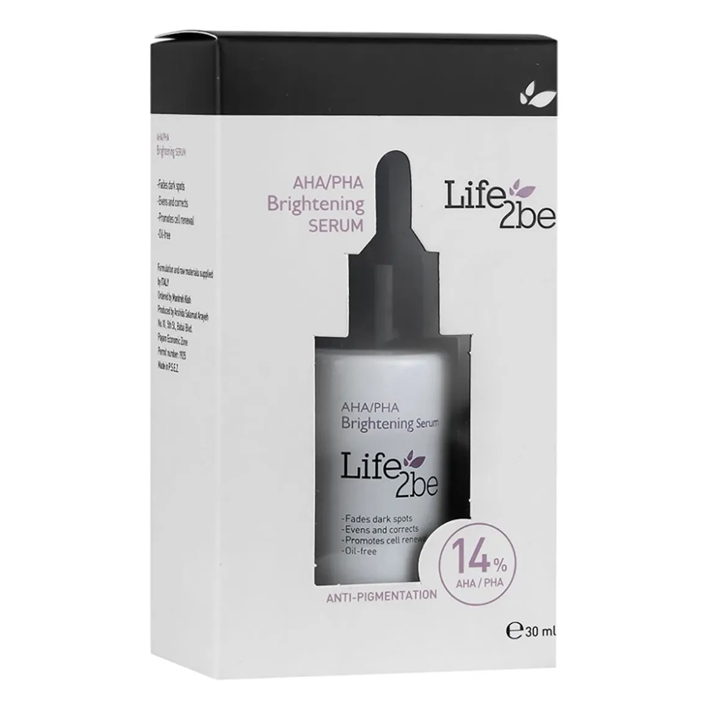 77659-00 سرم لایه بردار و روشن کننده حاوی آ اچ آ / پی اچ آ 30 میل ـ لایف توبی - Image 1