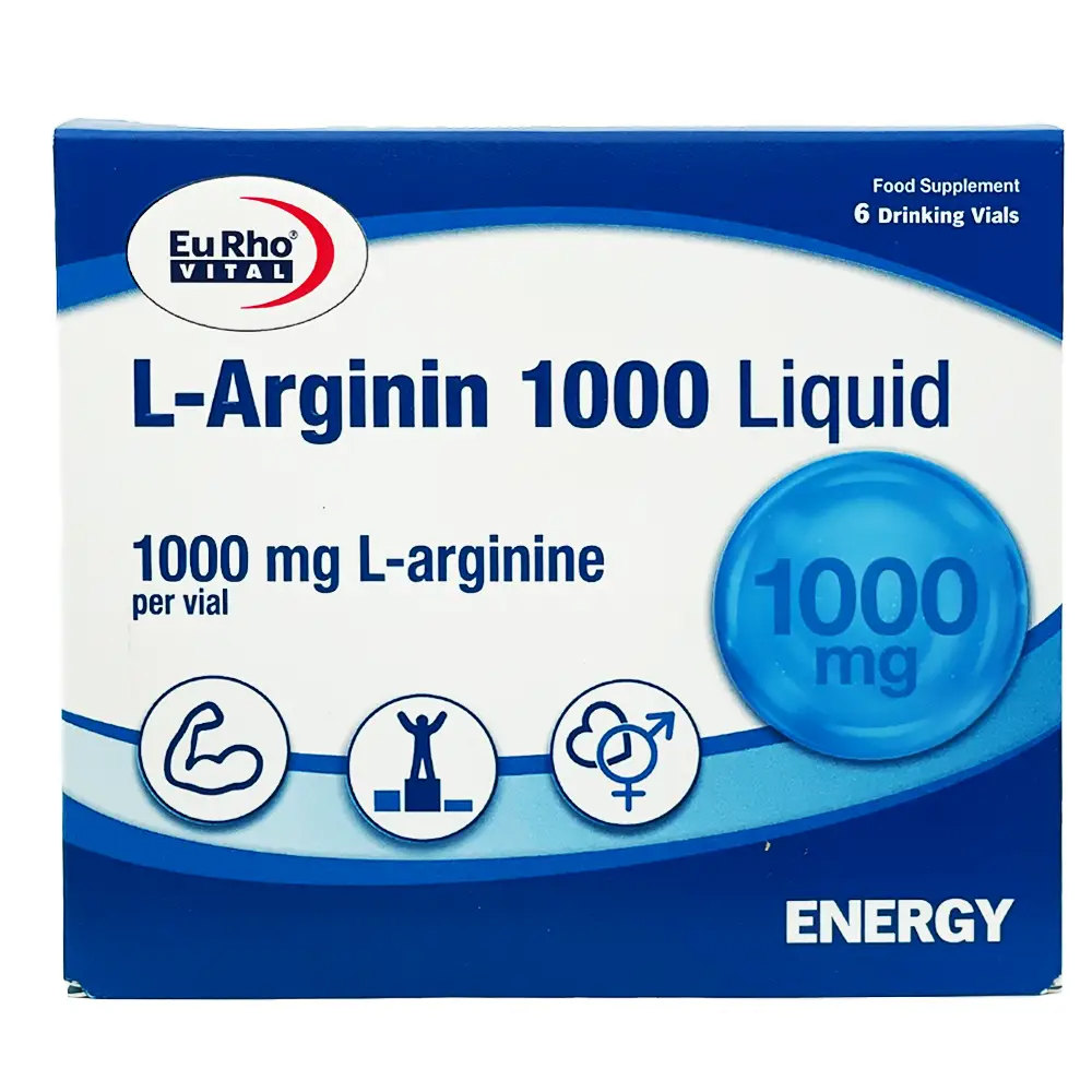 80888-00 ال آرژنین مایع 1000 میل 6 عددی ـ یوروویتال - Image 1
