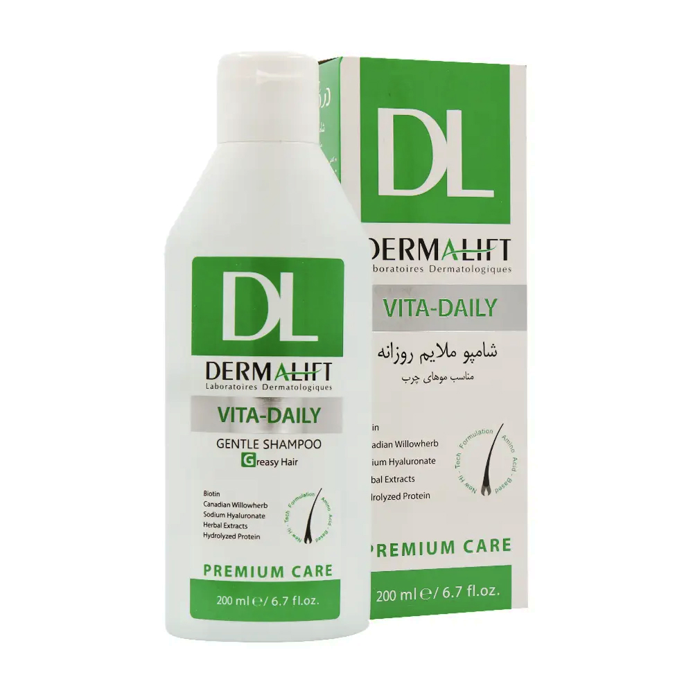 80939-00 شامپو ملایم روزانه مناسب موی چرب ویتادیلی 200 میل ـ درمالیفت - Image 1