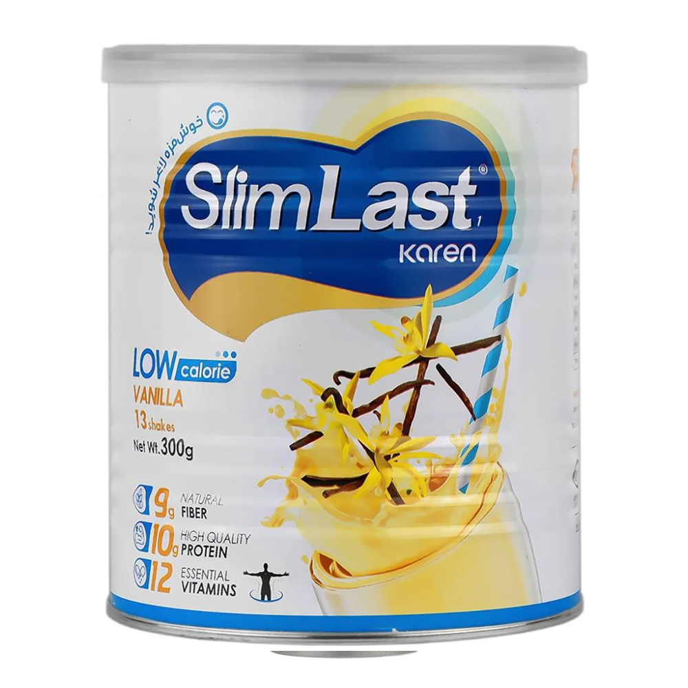 81362-00 اسلیم لست 1 پودر خوراکی با طعم وانیل 300 گرم ـ کارن - Image 1