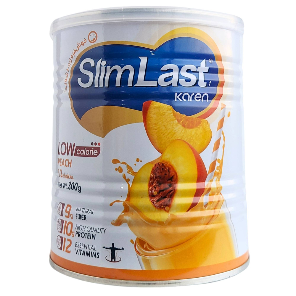 82940-00 اسلیم لست 1 پودر خوراکی با طعم هلو 300 گرم ـ کارن - Image 1