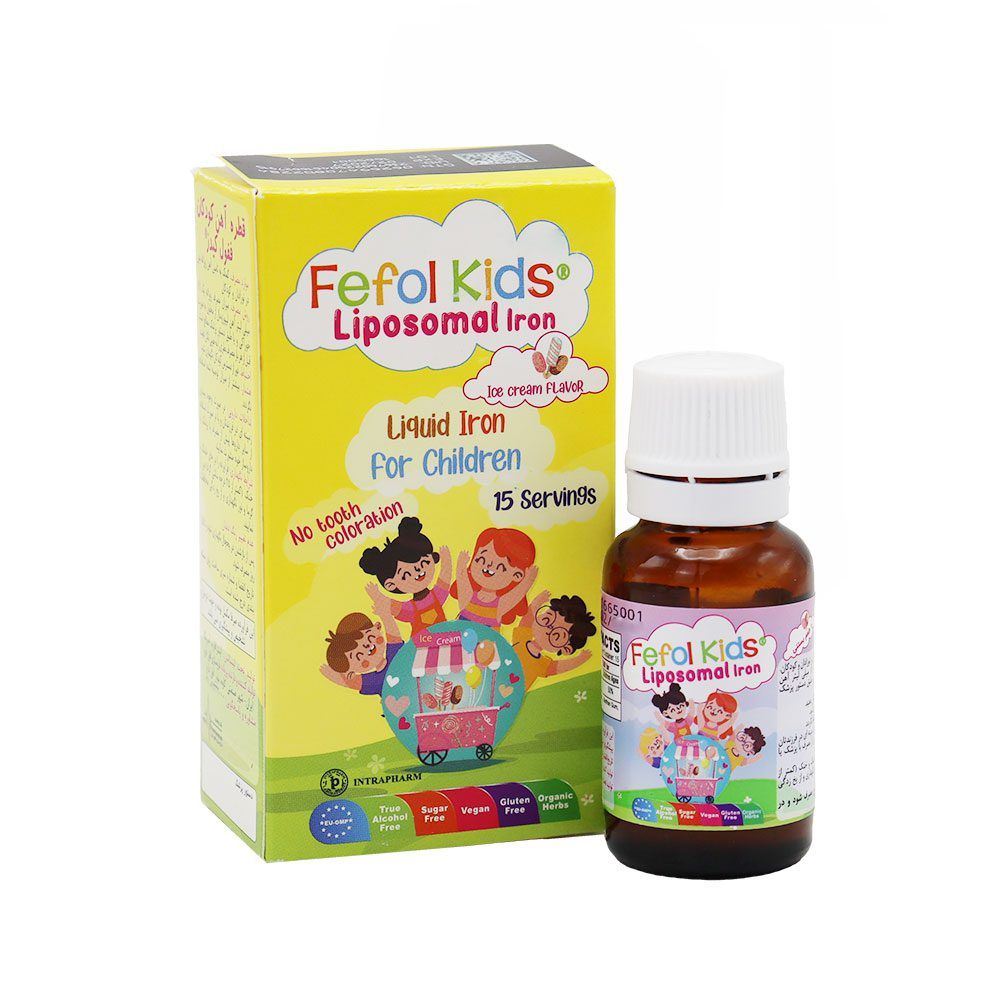 83602-00 قطره آهن کودکان با طعم بستنی ففول کیدز 15 میل اینترافارم ـ افق دارو پارس - Image 1