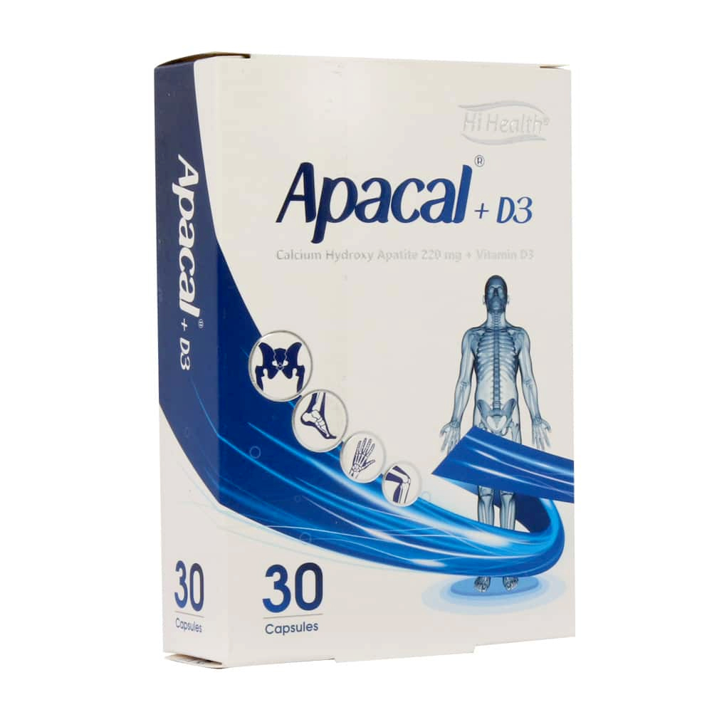 83629-00 کپسول آپاکل هیدروکسی آپاتیت + د3 30 عددی ـ های هلث - Image 1