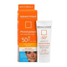 فلوئید ضد آفتاب بی رنگ اس پی اف 50 پوست قرمز و حساس فتوتیپیک 40 میلی ـ درماتیپیک