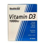 ویتامین دی-3 قرص 1000 واحد 60 عددی ـ هلث اید